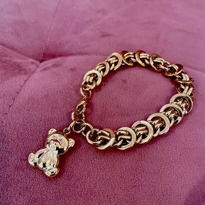 Gold Chain Bear Anklet or Bracelet